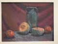 Green Vase with Fruit