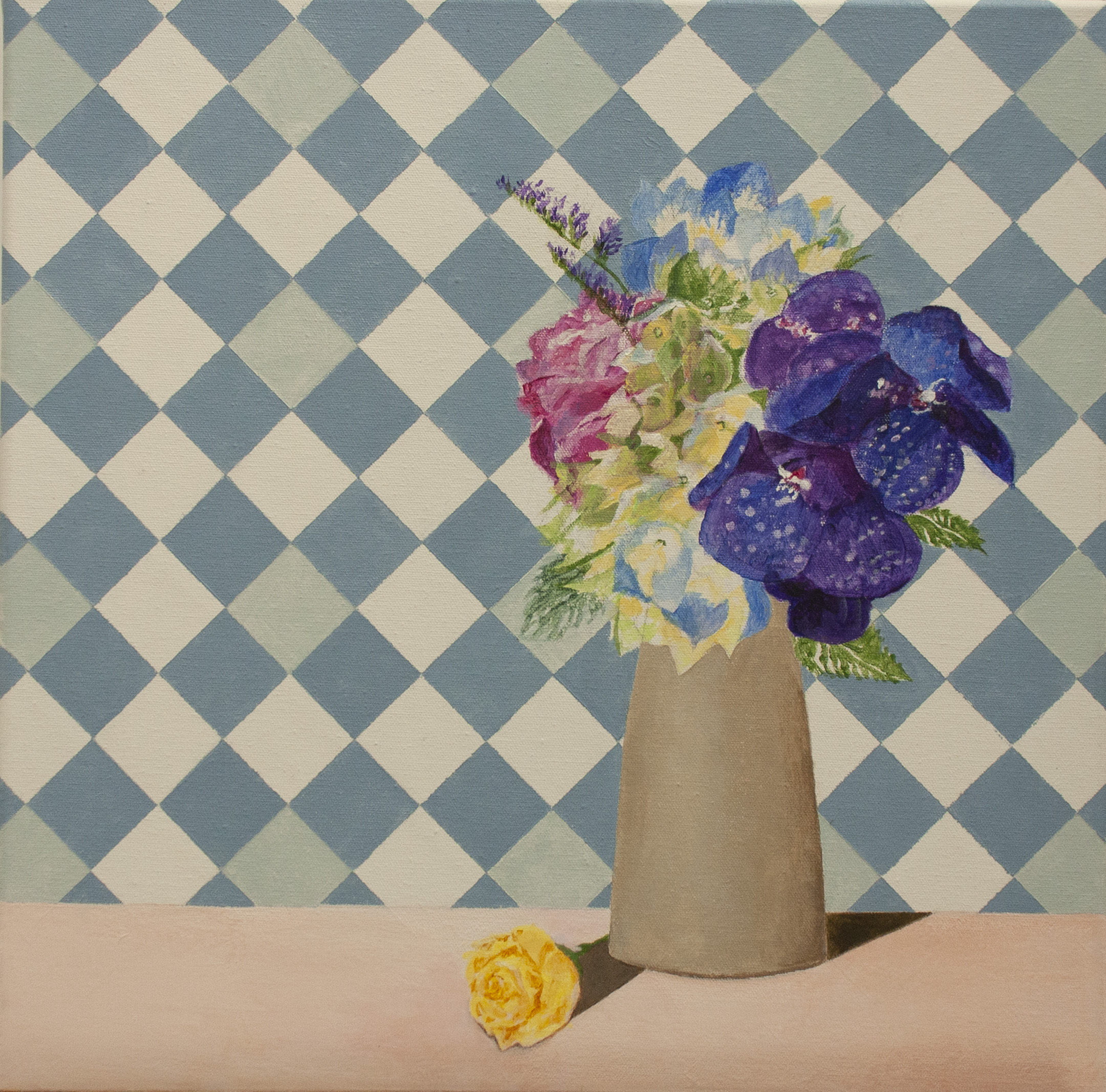 Vase-of-Flowers-and-a-Rose